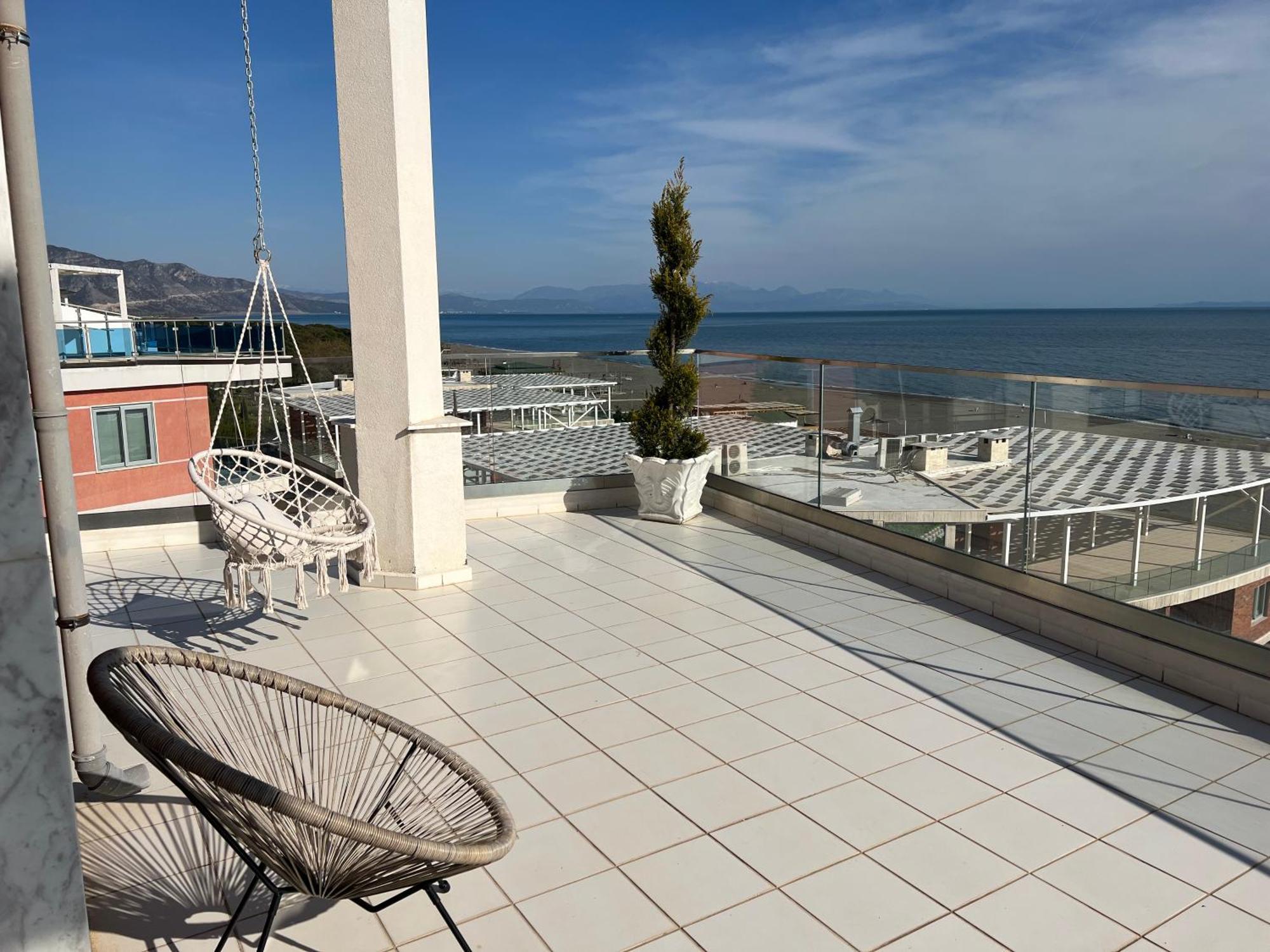 Apartmán Elvin Deluxe Velipojë Exteriér fotografie